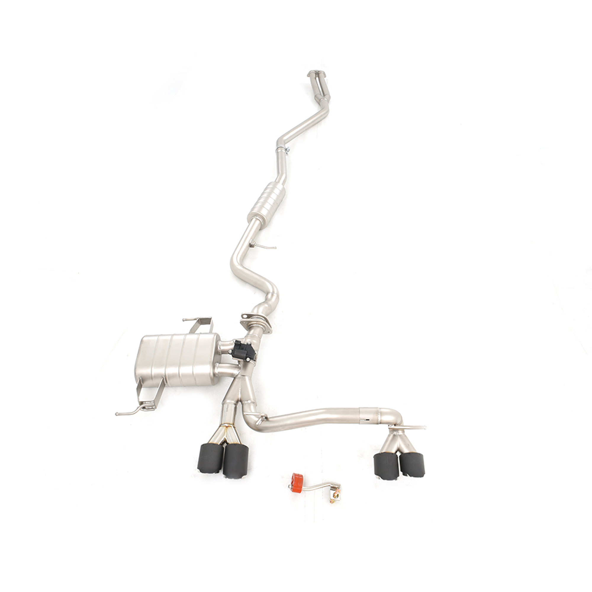 2000X2000_0003_宝马 325 E90 中尾 6 (2) For BMW 325 E90 catback SUS304 Variable Exhaust Valve with Controller Dual-side 4 Outlet Exhaust - Image 1