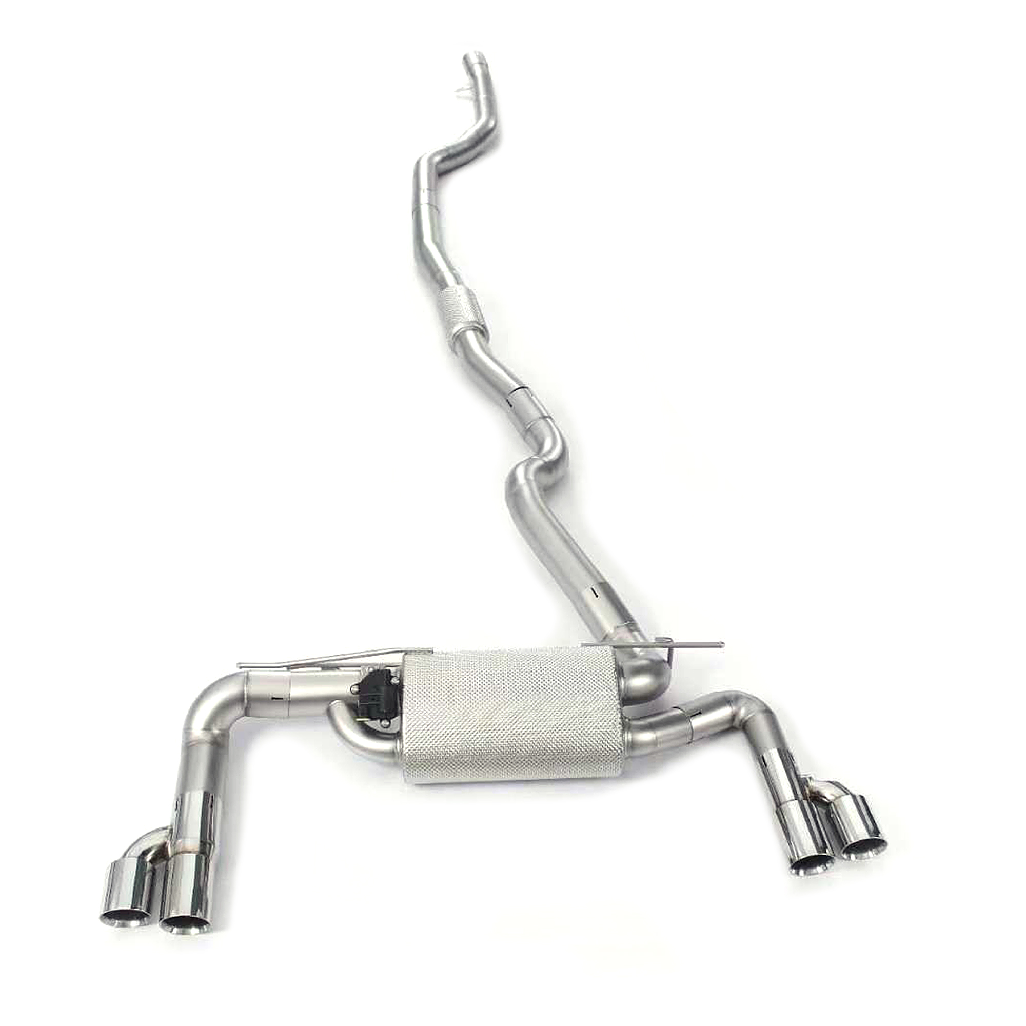 4 For BMW 330i F30 catback SUS304 Variable Exhaust Valve with Controller - Image 1