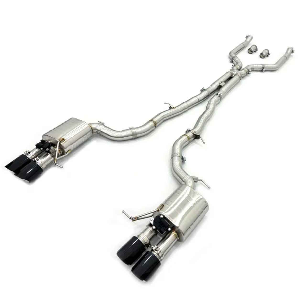 web1 For BMW 550i F10 4.4T 2010-2013 SUS304 catback Variable Exhaust Valve with Controller - Image 1