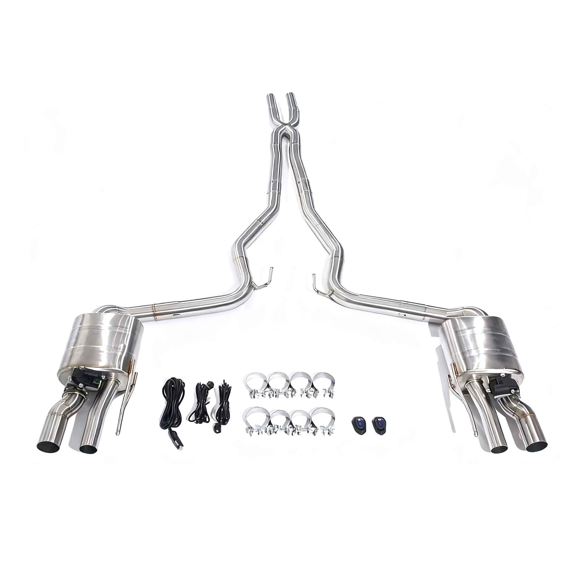 web2 CYT Performance Exhaust for Ford Mustang 5.0 X pipe catback SUS304 Variable Exhaust Valve with Controller - Image 1