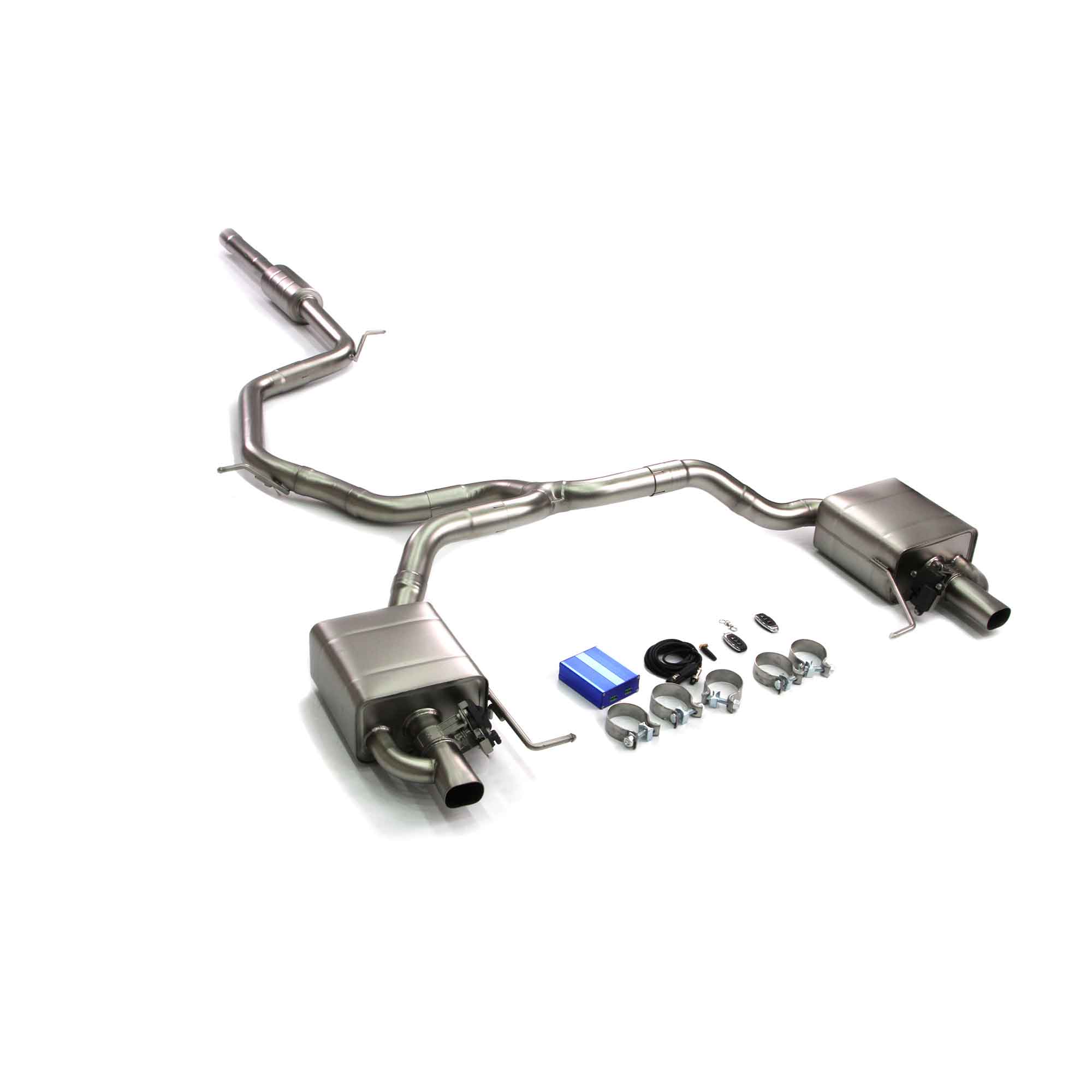 web2 CYT Performance Exhaust for VW CC 2019 catback SUS304 Variable Exhaust Valve with Controller - Image 1