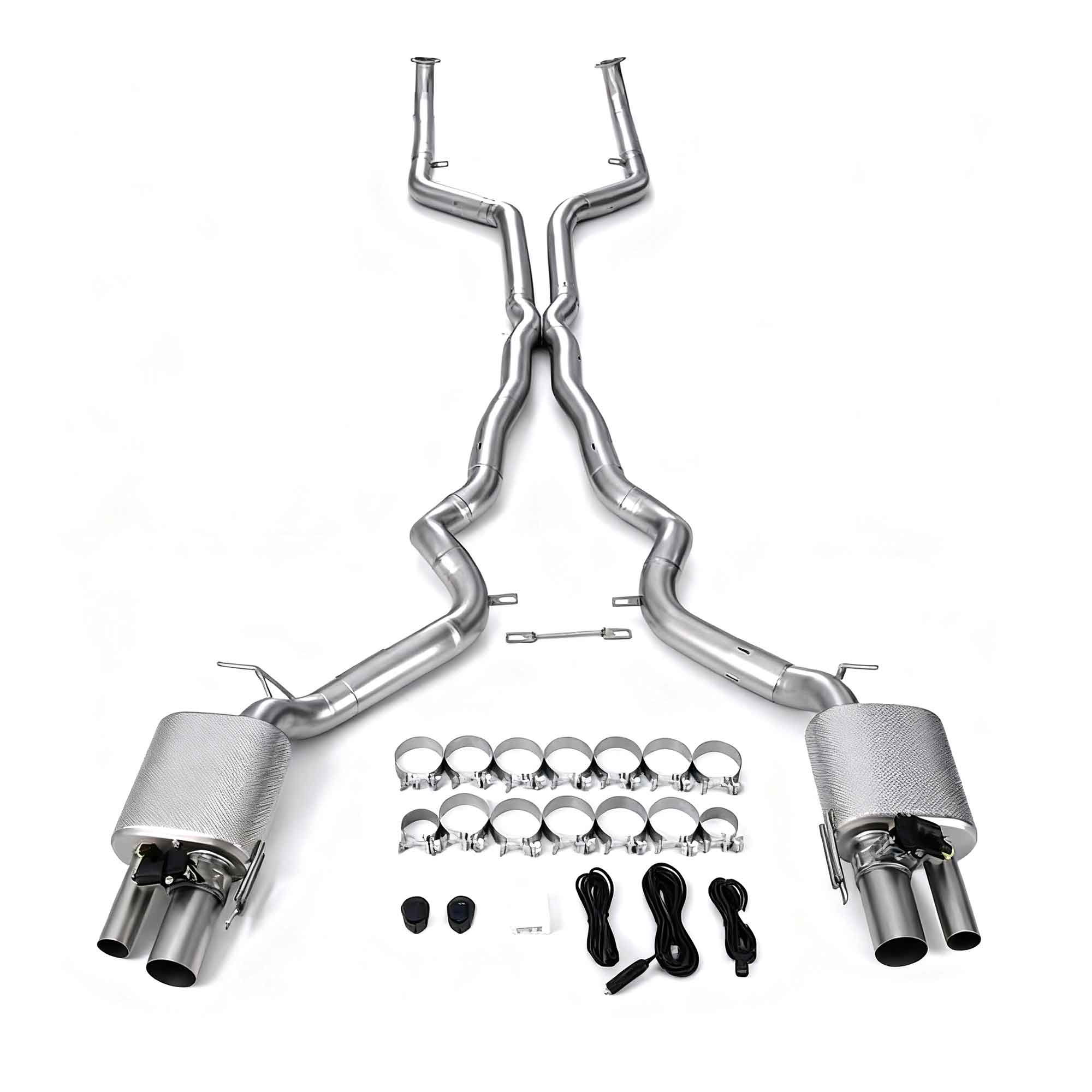 web2 For BMW M6 F13 4.4T (2012-2018) catback SUS304 Variable Exhaust Valve with Controller - Image 1