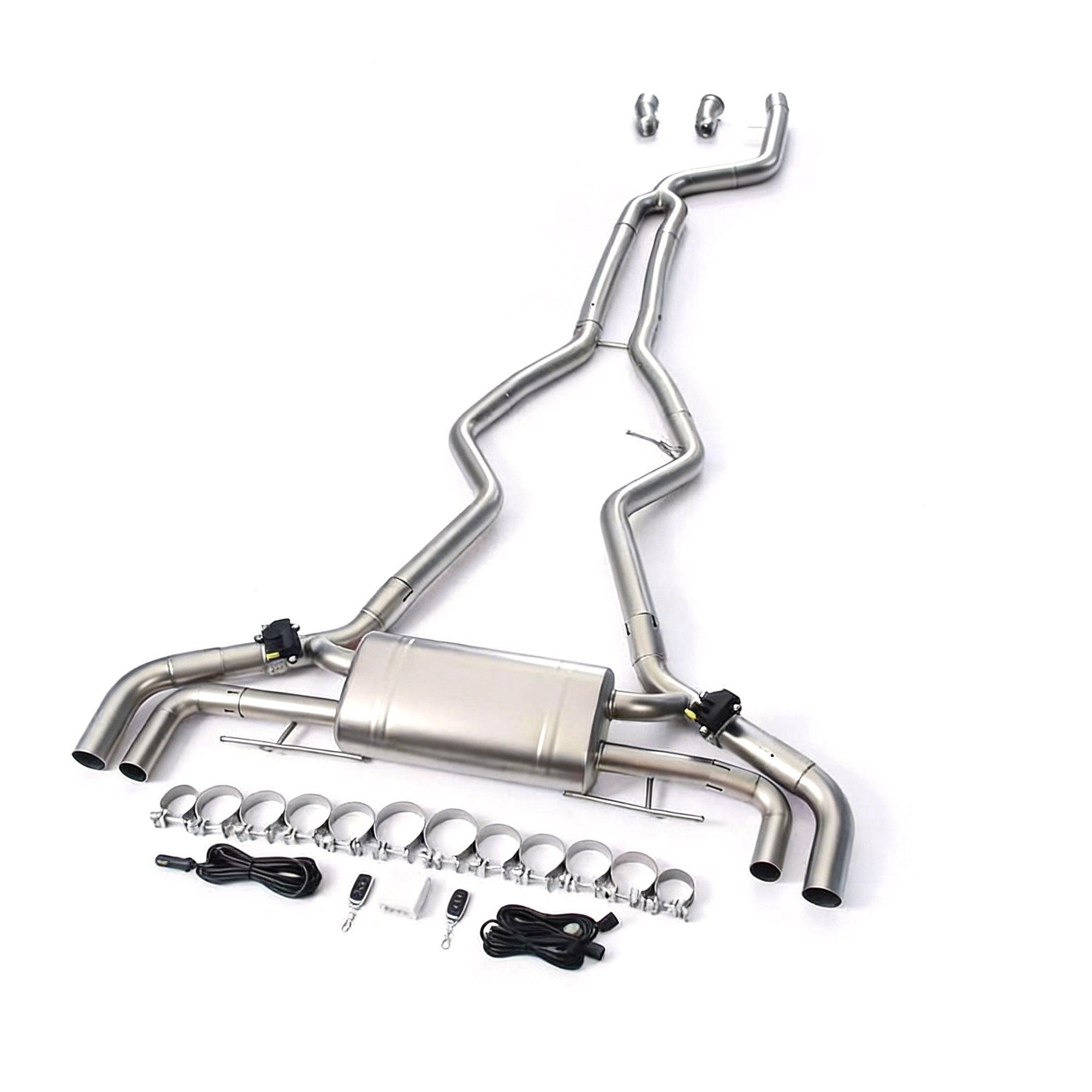 喷砂2 For BMW 340i G20 3.0T 2020 catback SUS304 Variable Exhaust Valve with Controller - Image 1