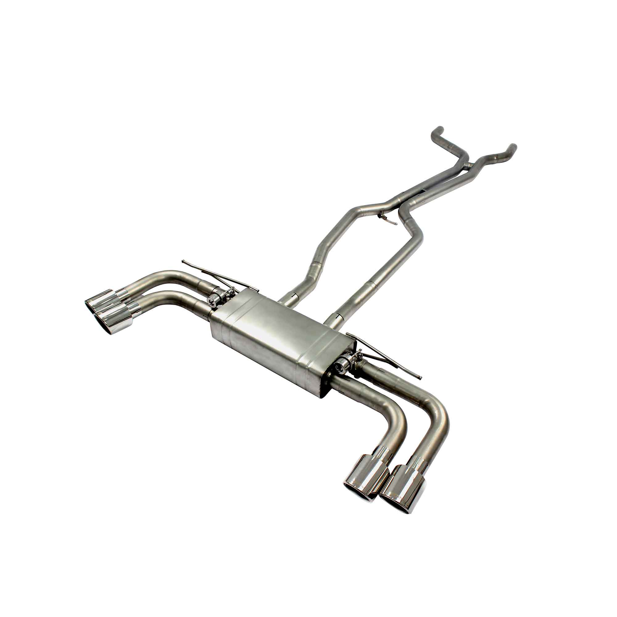 web1 Performance Exhaust for Porsche Cayenne 3.0 3.6 4.8T catback SUS304 Variable Exhaust Valve with Controller - Image 1