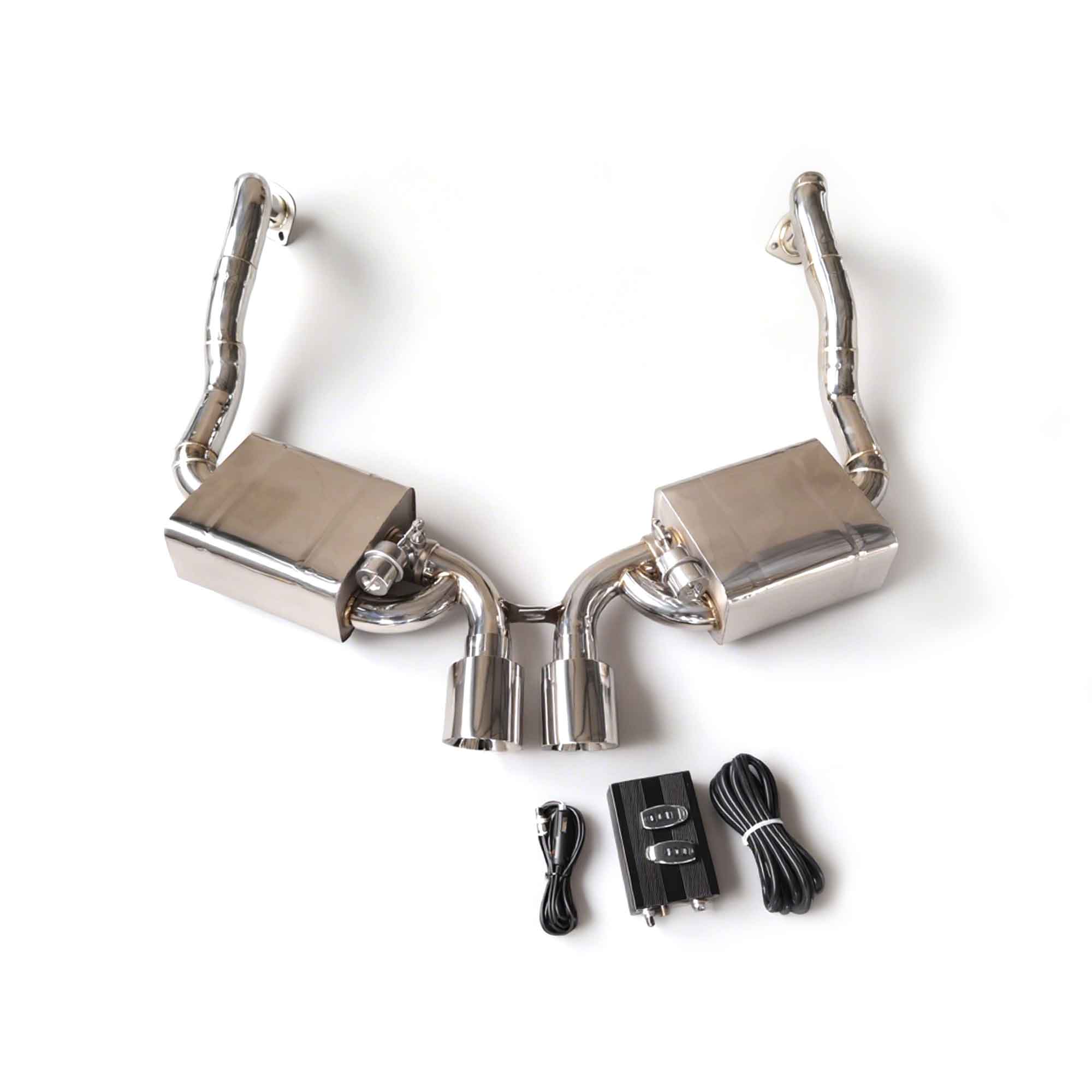 web1 Performance Exhaust for Porsche 981 Cayman S GTS 3.4L 2012-2016 catback SUS304 Variable Exhaust Valve with Controller - Image 1