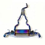 High Flow Exhaust System for Audi A6L 2.0T catback Titanium Racing Grade pipe with Valve Direct Fit - Image 4