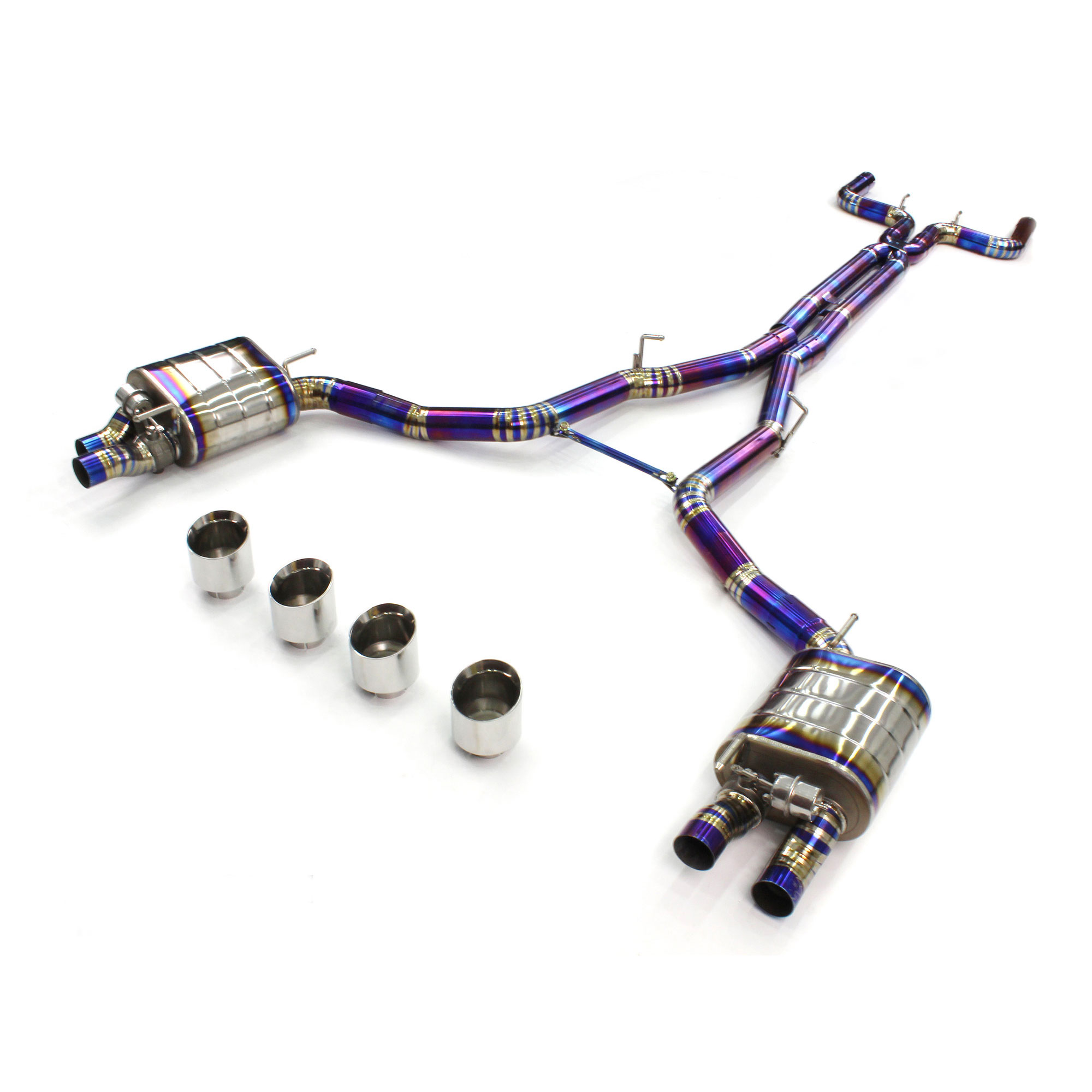 web2 Performance Exhaust for Maserati Ghibli 3.0 Titanium catback Variable Exhaust Valve With Controller - Image 1
