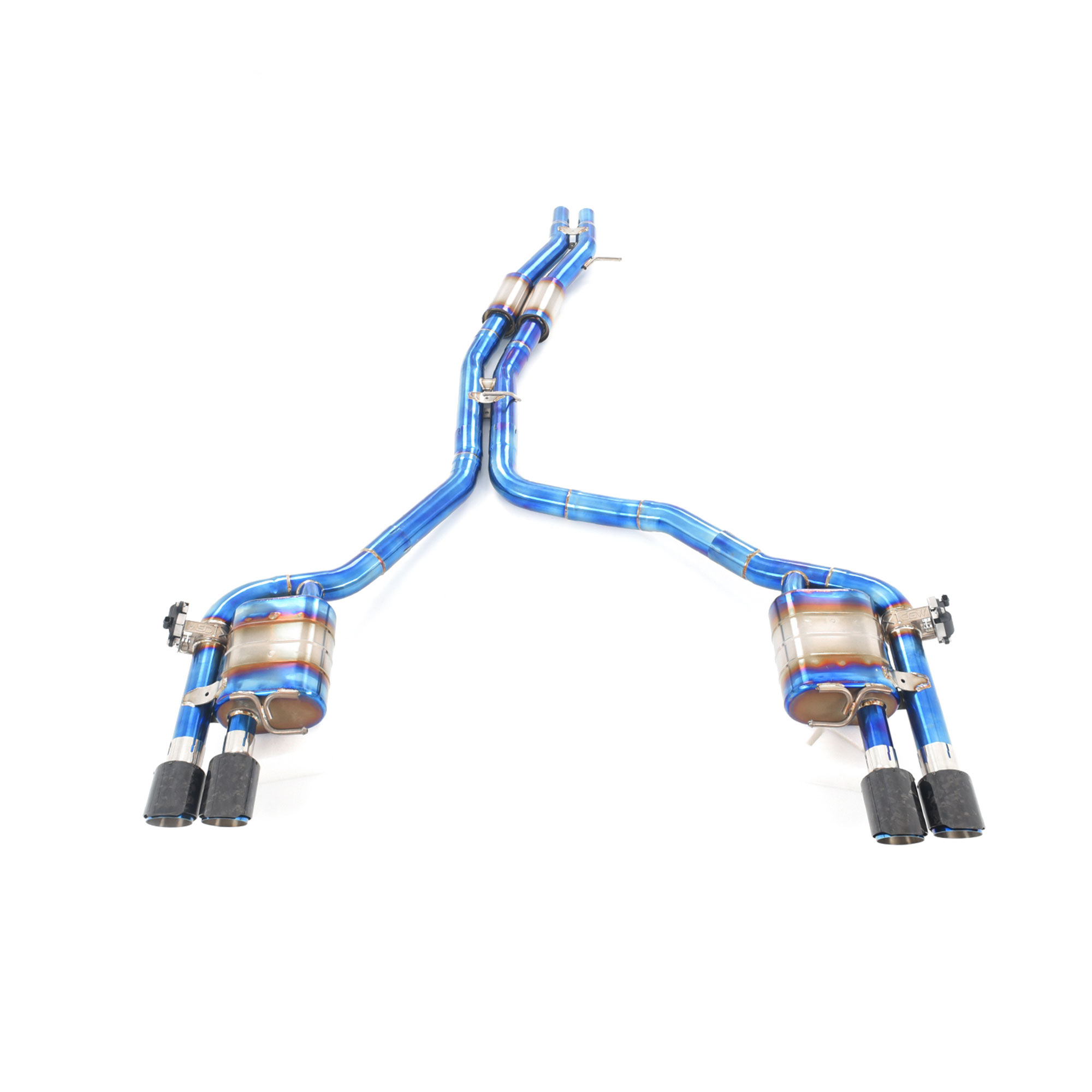 web3 Performance Exhaust for Audi S8 Titanium catback Variable Exhaust Valve With Controller - Image 1