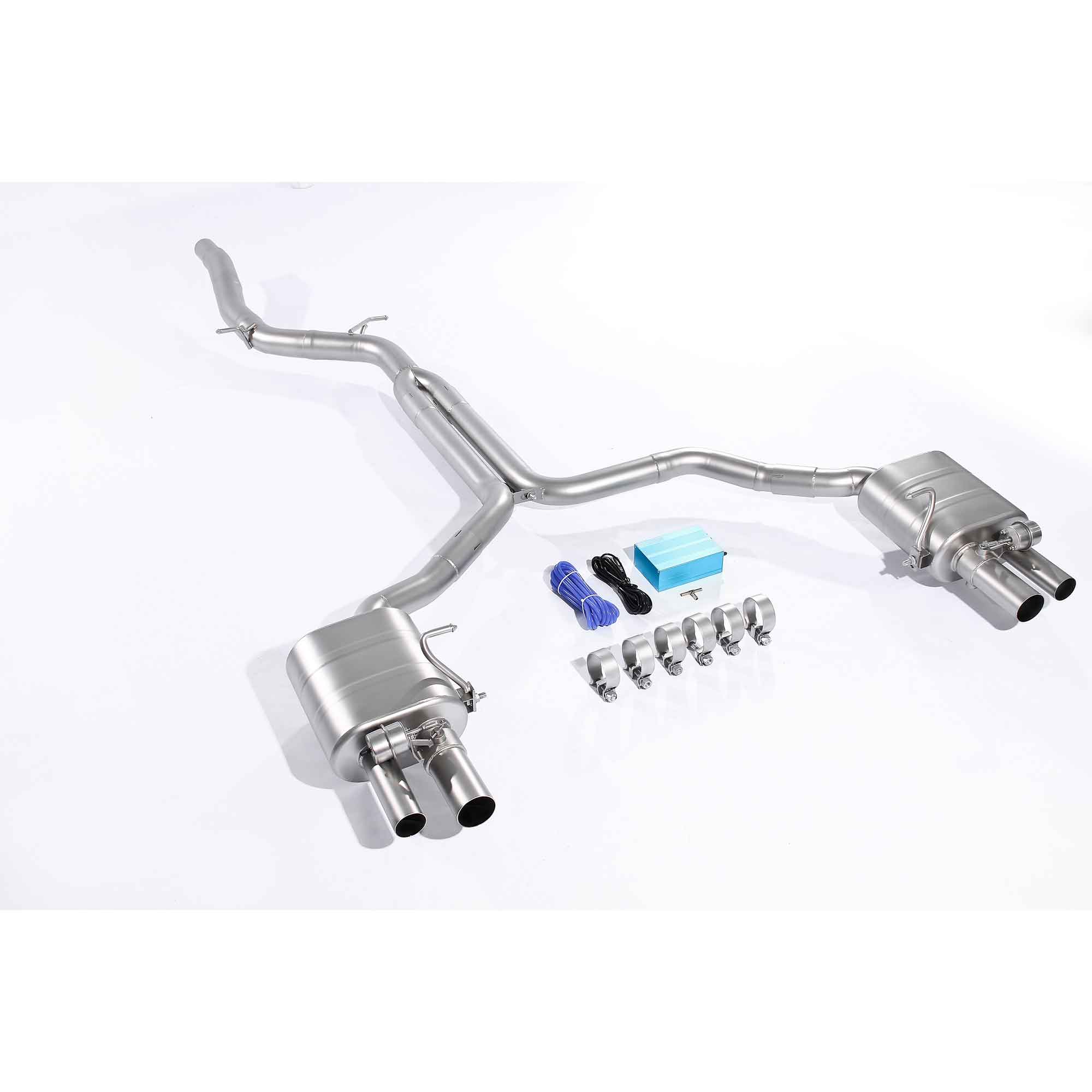 web3 Performance Exhaust for AUDI A7 2.0 catback SUS304 Variable Exhaust Valve with Controller - Image 1