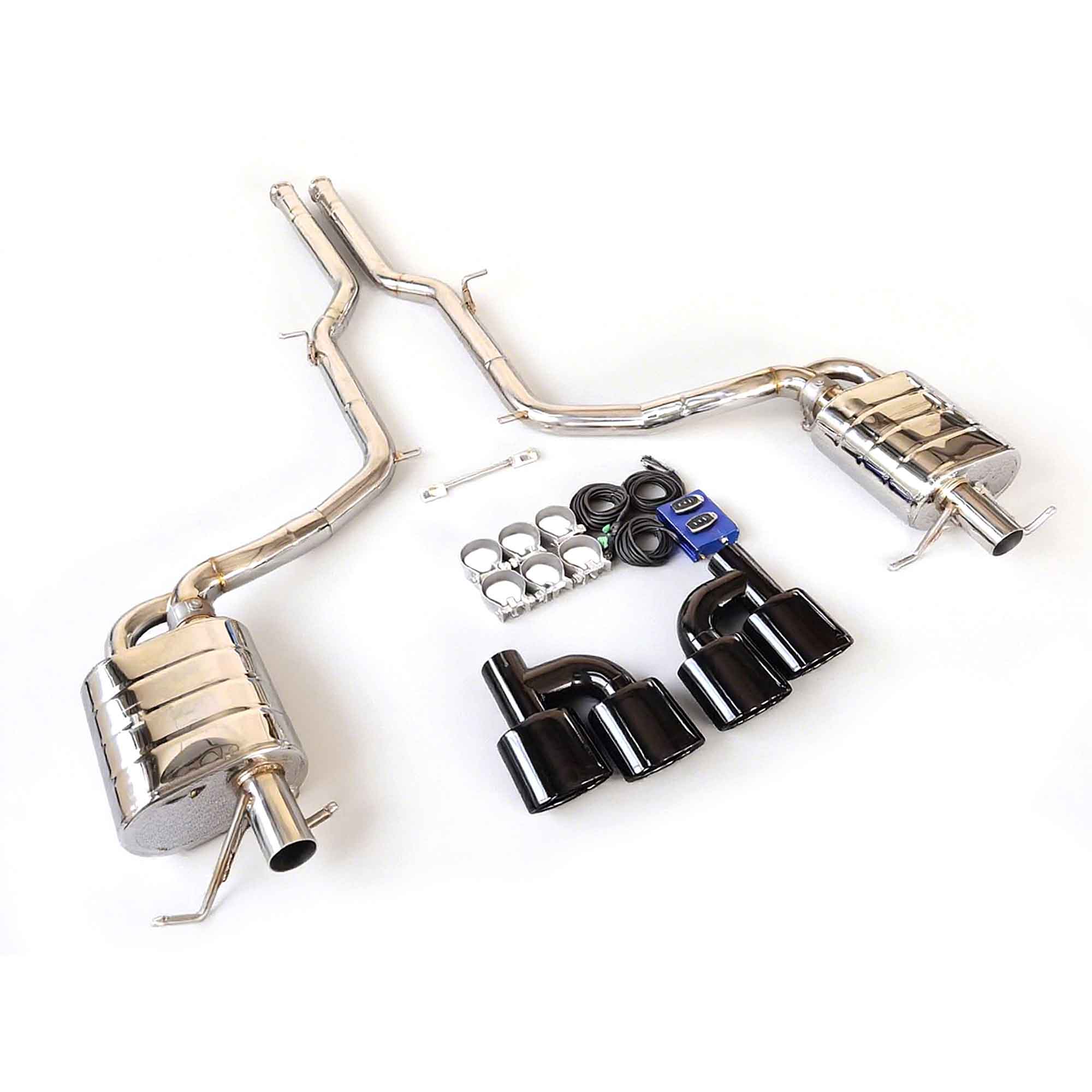 web3 Performance Exhaust for Mercedes AMG C 63 6.2L W204 catback SUS304 Variable Exhaust Valve with Controller - Image 1