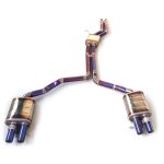 High Flow Exhaust System for Audi A6 A7 C7 Station Wagon 3.0T catback Titanium Racing Grade pipe with Valve Direct Fit