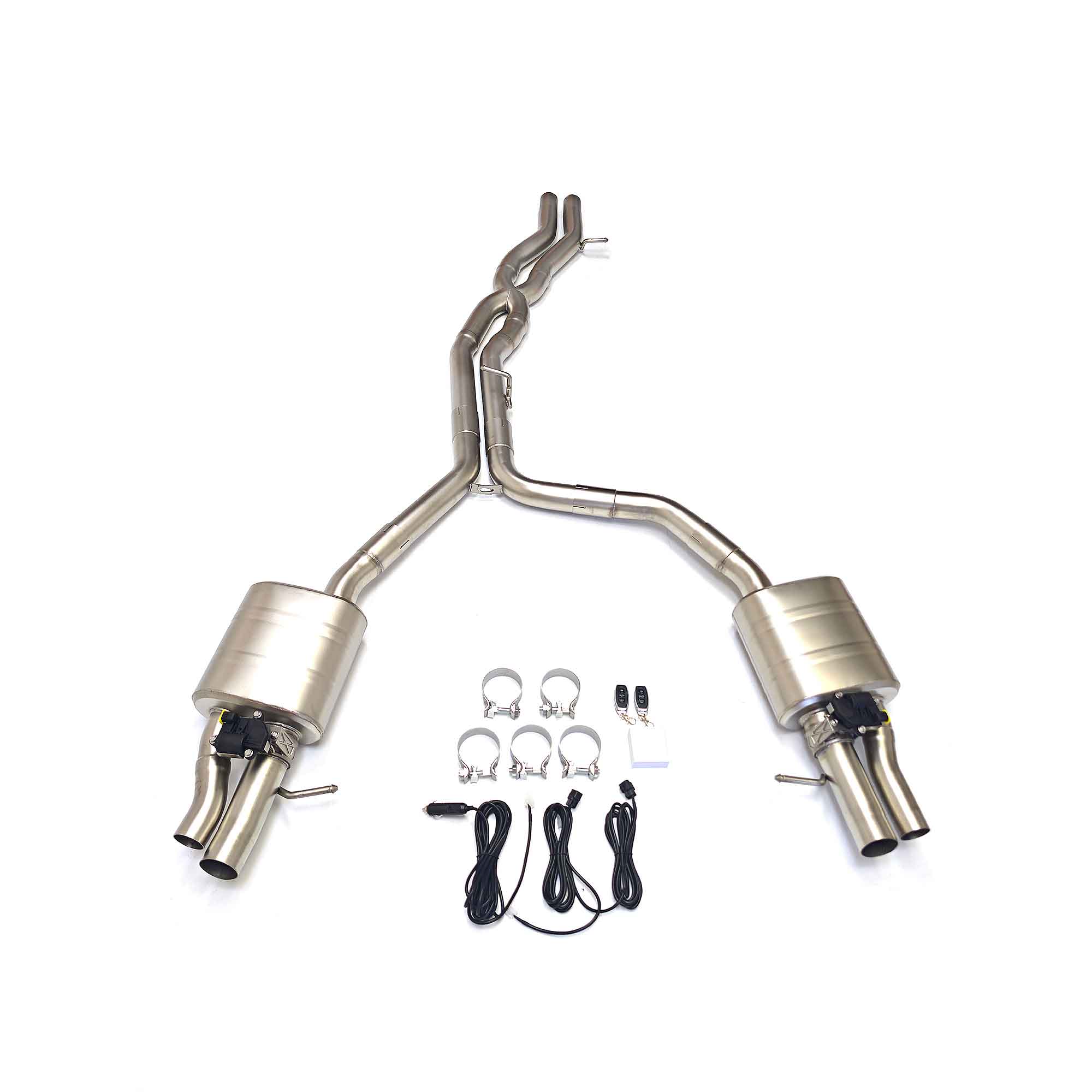 web4 Performance Exhaust for Audi A8L D4 4H 6.3L W12 2011 catback SUS304 Variable Exhaust Valve with Controller - Image 1