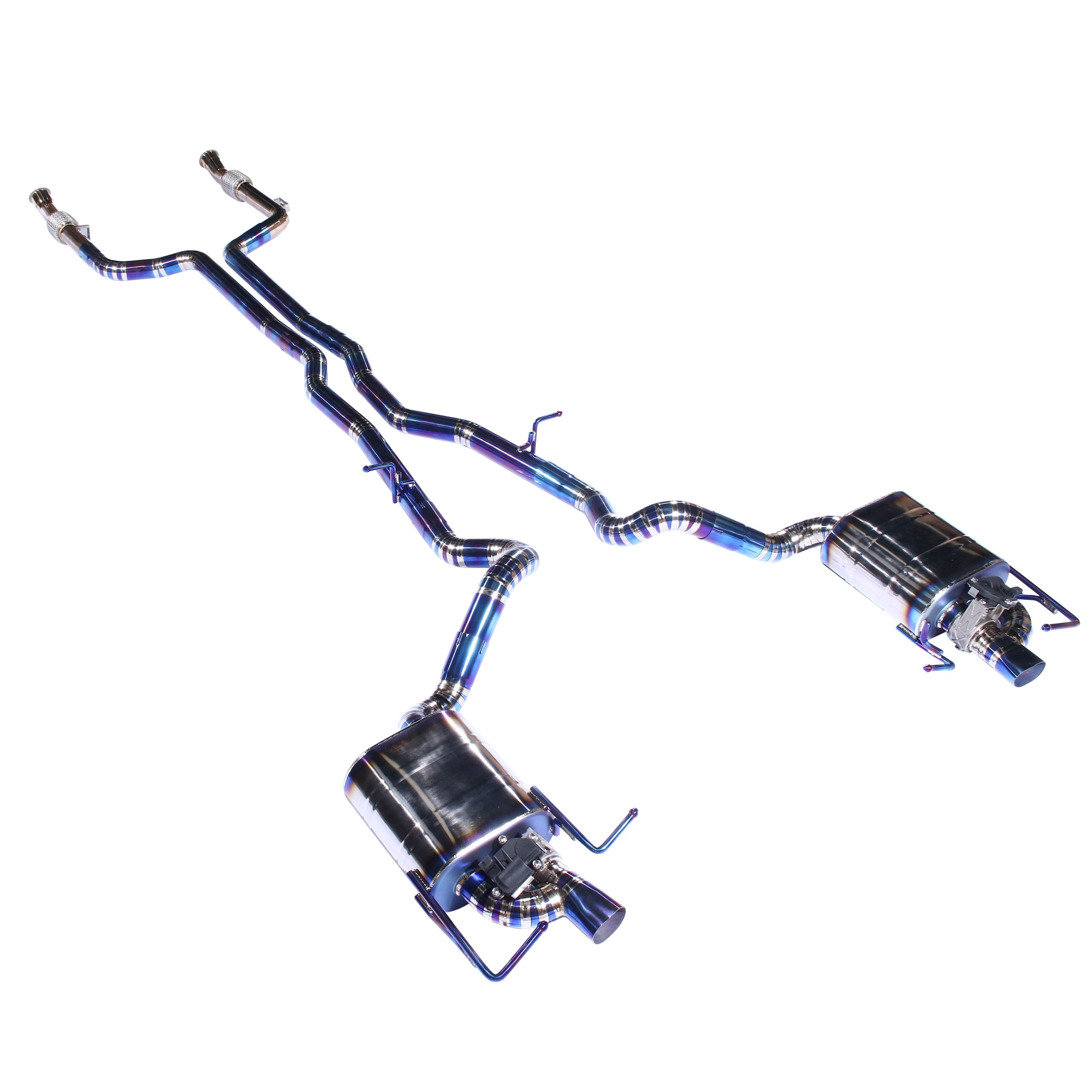 web4 Performance Exhaust for Mercedes-Benz E 320 3.0T W213 2016-2023 Titanium catback Variable Exhaust Valve With Controller - Image 1
