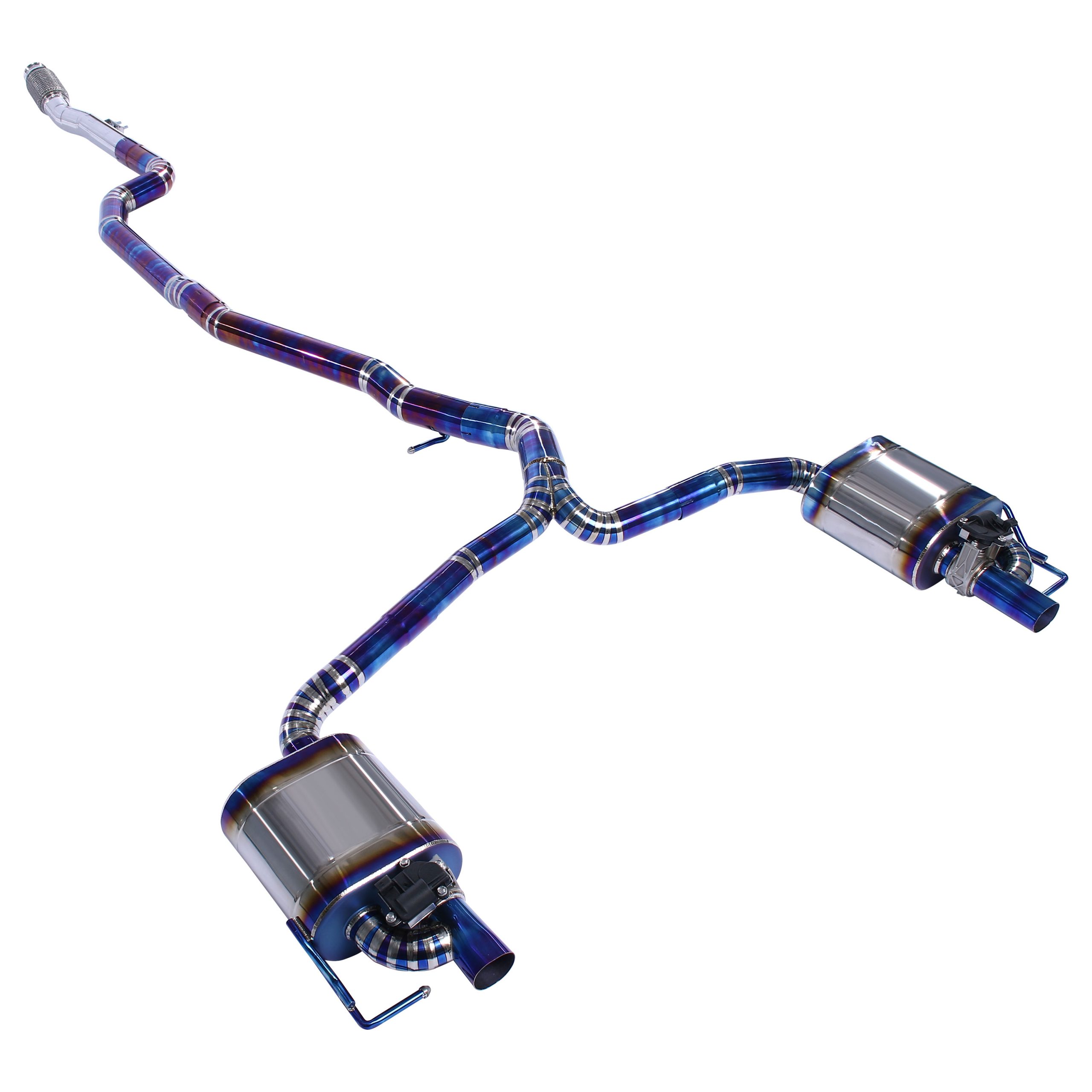 web4 Performance Exhaust for Mercedes-Benz E 200 300 2.0T (W213, 2017+) Titanium catback Variable Exhaust Valve With Controller - Image 1