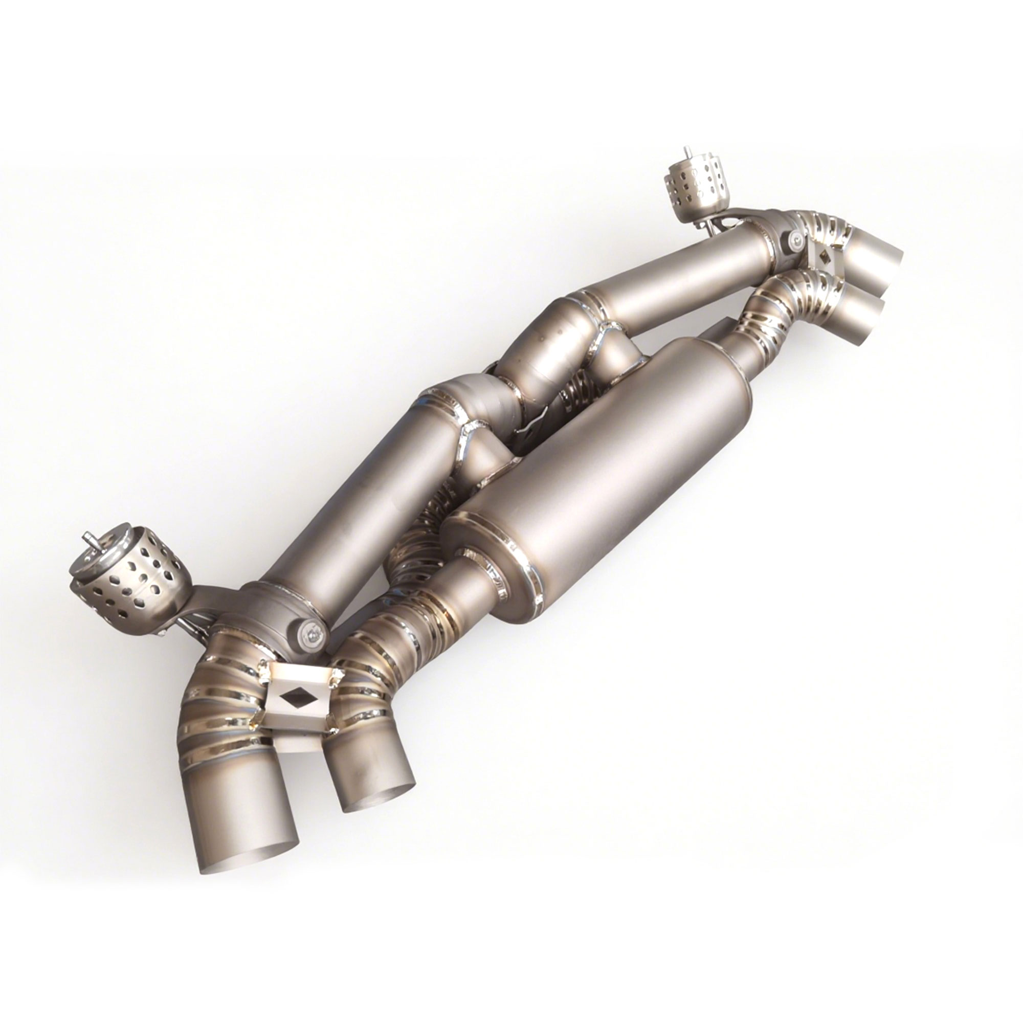 2 (1) High Flow Exhaust System for Porsche 911 992 Turbo S 3.8T 2018+ catback Titanium Racing Grade pipe with Valve Direct Fit - Image 1