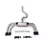 High Flow Exhaust System for VW Golf R (MK7) 2.0T 4MOTION 2015-2019 catback Titanium Racing Grade pipe with Valve Direct Fit