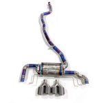 High Flow Exhaust System for BMW X3 F25 2.0T 2010-2017 catback Titanium Racing Grade pipe with Valve Direct Fit - Image 2