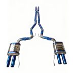 High Flow Exhaust System for Ford Mustang 5.0L V8 2013+ catback Titanium Racing Grade pipe with Valve Direct Fit