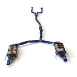 High Flow Exhaust System for Toyota Crown Majesta URS206 (2011) 4.6L catback Titanium Racing Grade pipe with Valve Direct Fit