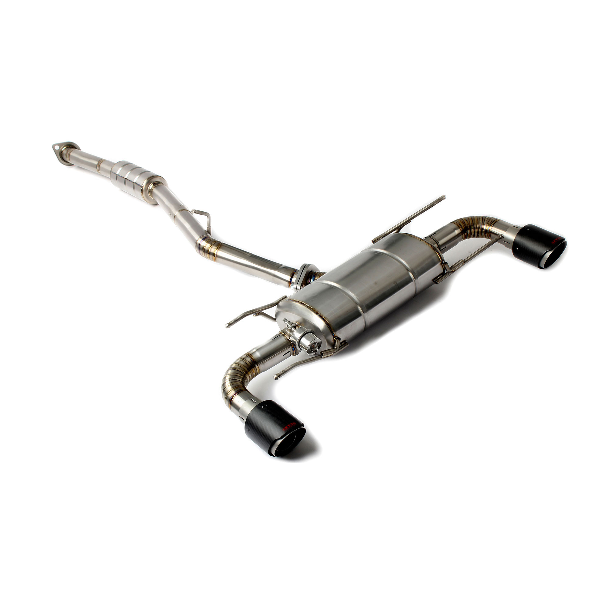 web2 High Flow Exhaust System for Toyota 86 Subaru Brz catback Titanium Racing Grade pipe with Valve Direct Fit - Image 1