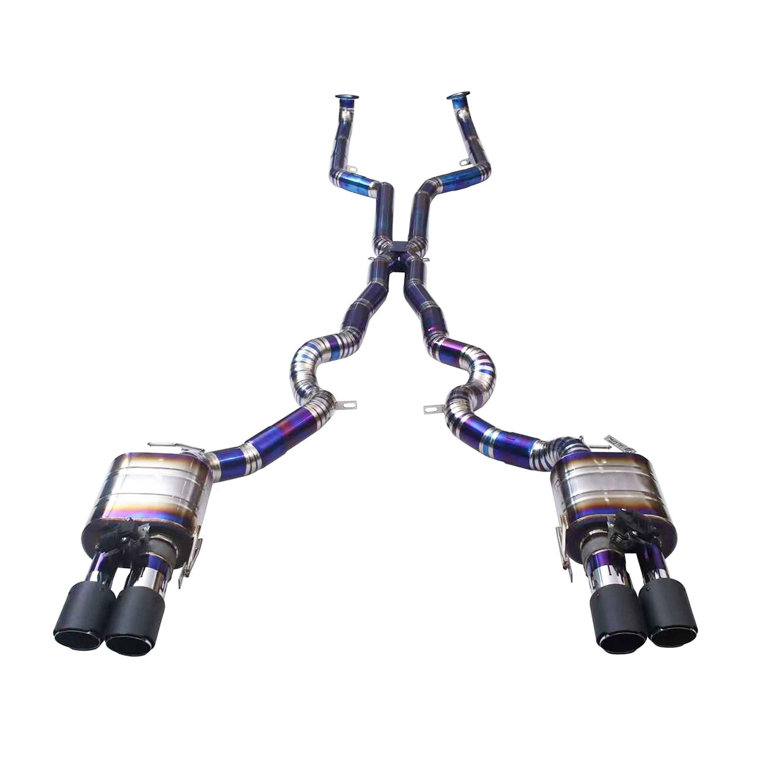 web2 High Flow Exhaust System for BMW M5 F10 catback Titanium Racing Grade pipe with Valve Direct Fit - Image 1