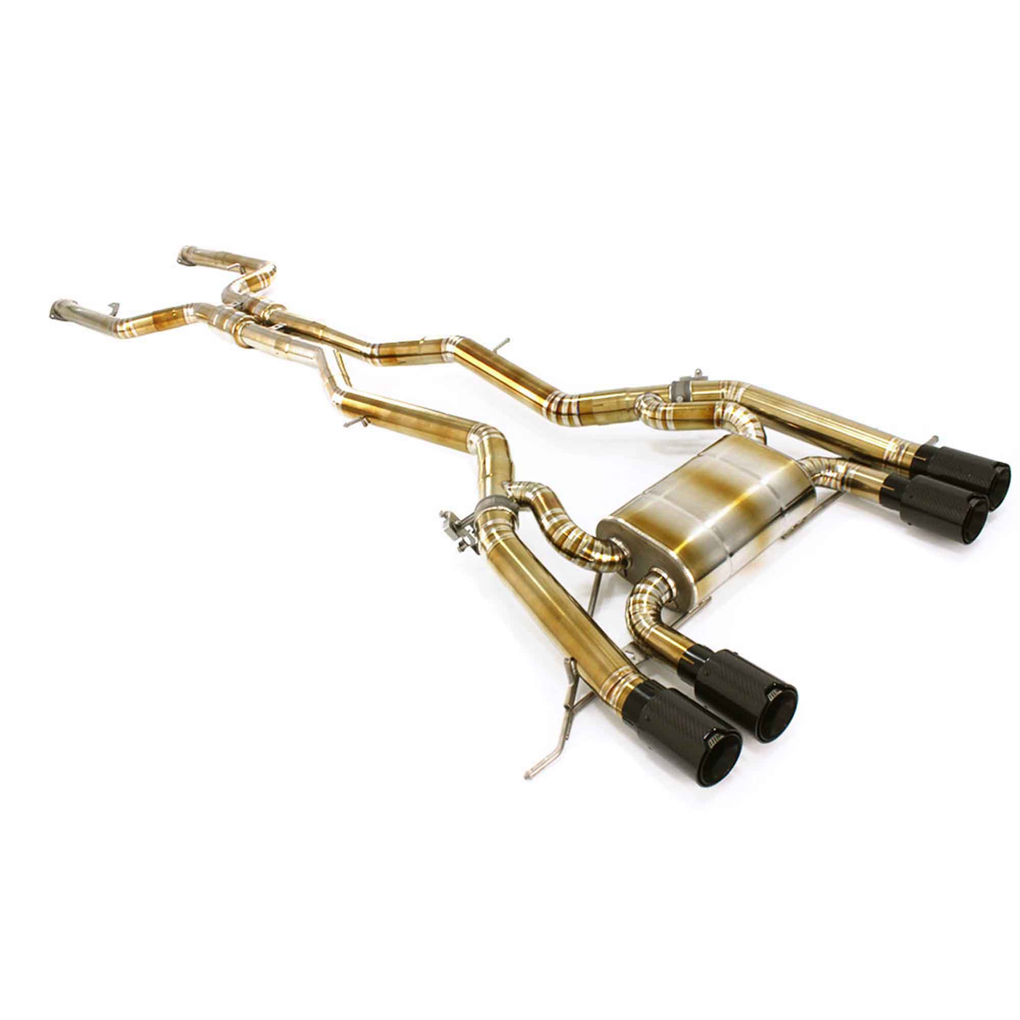 web2 High Flow Exhaust System for BMW M3 M4 G80 G82 catback Titanium Racing Grade pipe with Valve Direct Fit - Image 1