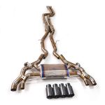 High Flow Exhaust System for BMW X3M X4M F97 3.0T catback Titanium Racing Grade pipe with Valve Direct Fit - Image 2