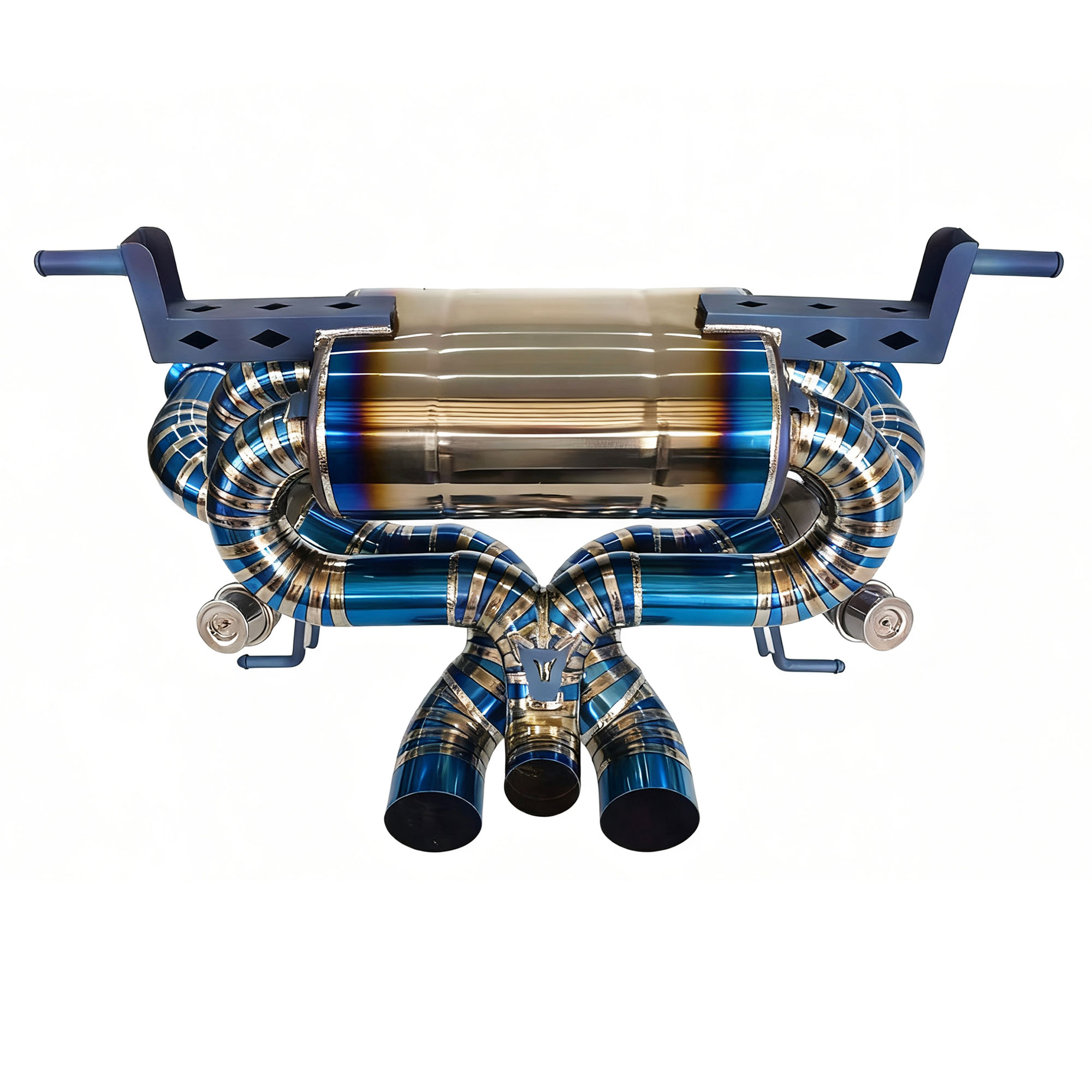 web2 High Flow Exhaust System for Lamborghini LP700-4 LP740-4 LP750-4 6.5L V12 catback Titanium Racing Grade pipe with Valve Direct Fit - Image 1
