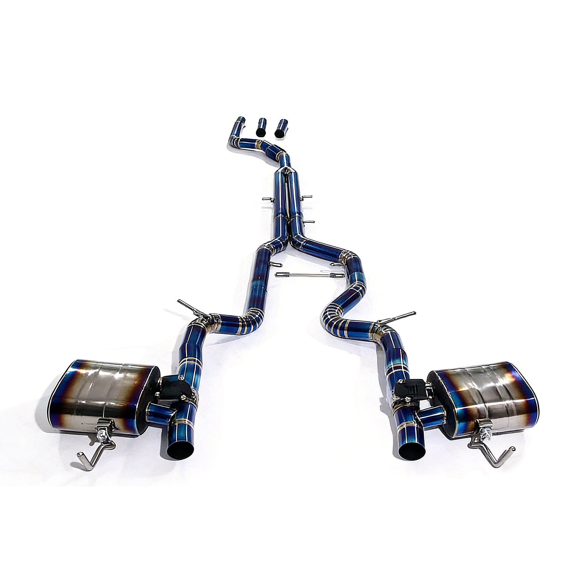 web3 High Flow Exhaust System for Jaguar XE XEL catback Titanium Racing Grade pipe with Valve Direct Fit - Image 1