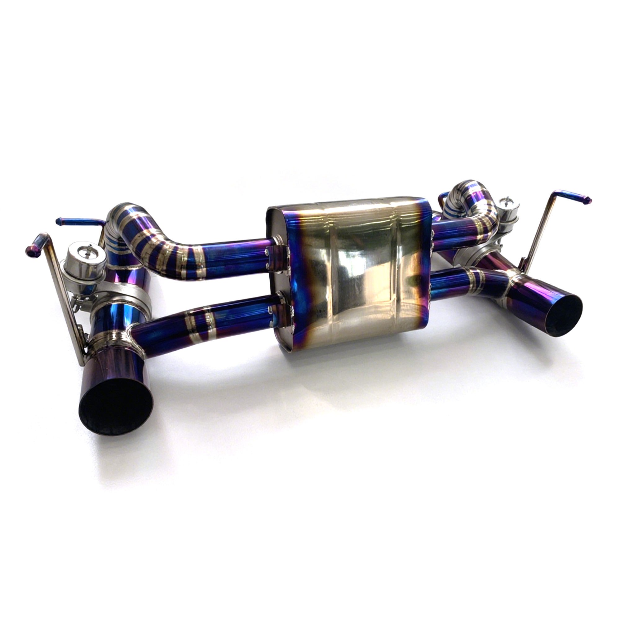 web3 High Flow Exhaust System for Ferrari 488 GTB Spider Pista F142M catback Titanium Racing Grade pipe with Valve Direct Fit - Image 1