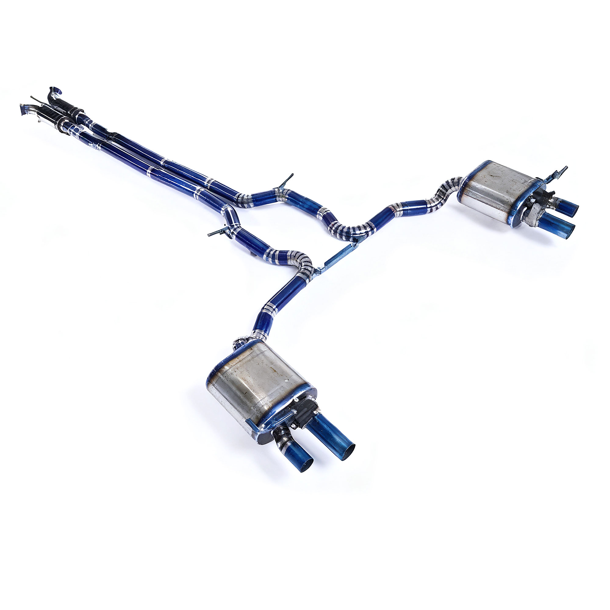 web3 High Flow Exhaust System for Bentley Continental GT 3S 2018-2025 catback Titanium Racing Grade pipe with Valve Direct Fit - Image 1