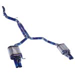 High Flow Exhaust System for Audi A6 A7 C7 C8 2.0T catback Titanium Racing Grade pipe with Valve Direct Fit