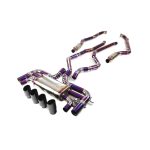 High Flow Exhaust System for BMW X6M 4.4 catback Titanium Racing Grade pipe with Valve Direct Fit