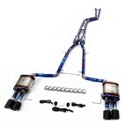 High Flow Exhaust System for BMW 528i F10 3.0L catback Titanium Racing Grade pipe with Valve Direct Fit
