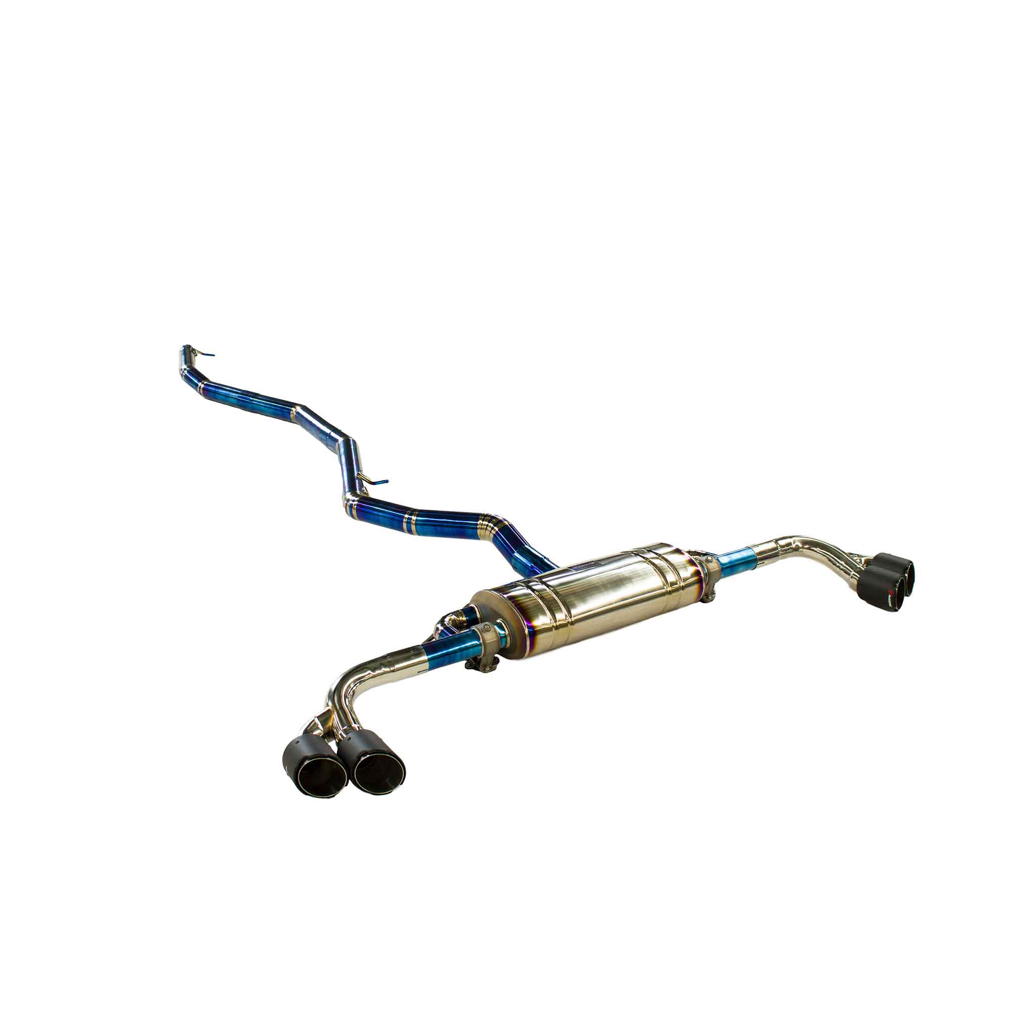 web4 High Flow Exhaust System for BMW X5 3.0 catback Titanium Racing Grade pipe with Valve Direct Fit - Image 1