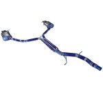 High Flow Exhaust System for Audi A6 A7 C7 C8 2.0T catback Titanium Racing Grade pipe with Valve Direct Fit - Image 2
