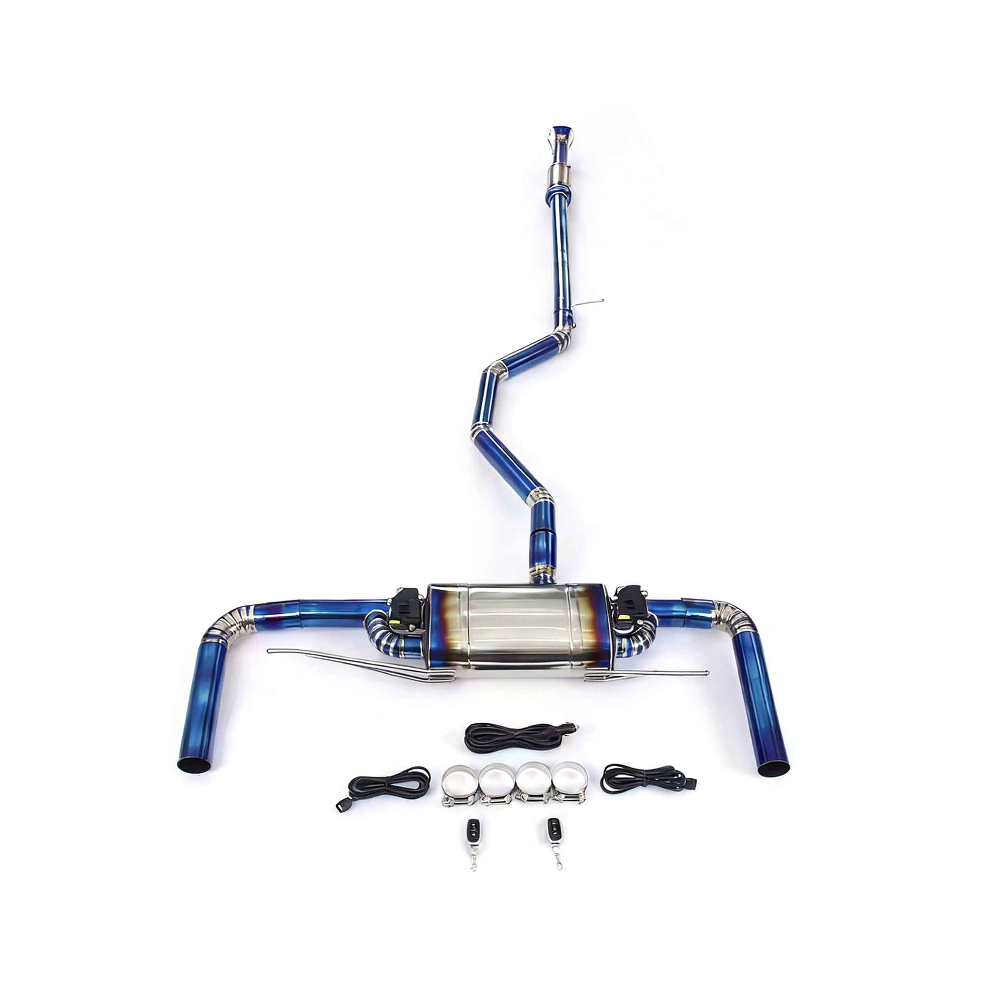 web4 High Flow Exhaust System for BENZ A180 W176 1.6T catback Titanium Racing Grade pipe with Valve Direct Fit - Image 1
