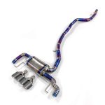 High Flow Exhaust System for BMW X3 F25 2.0T 2010-2017 catback Titanium Racing Grade pipe with Valve Direct Fit