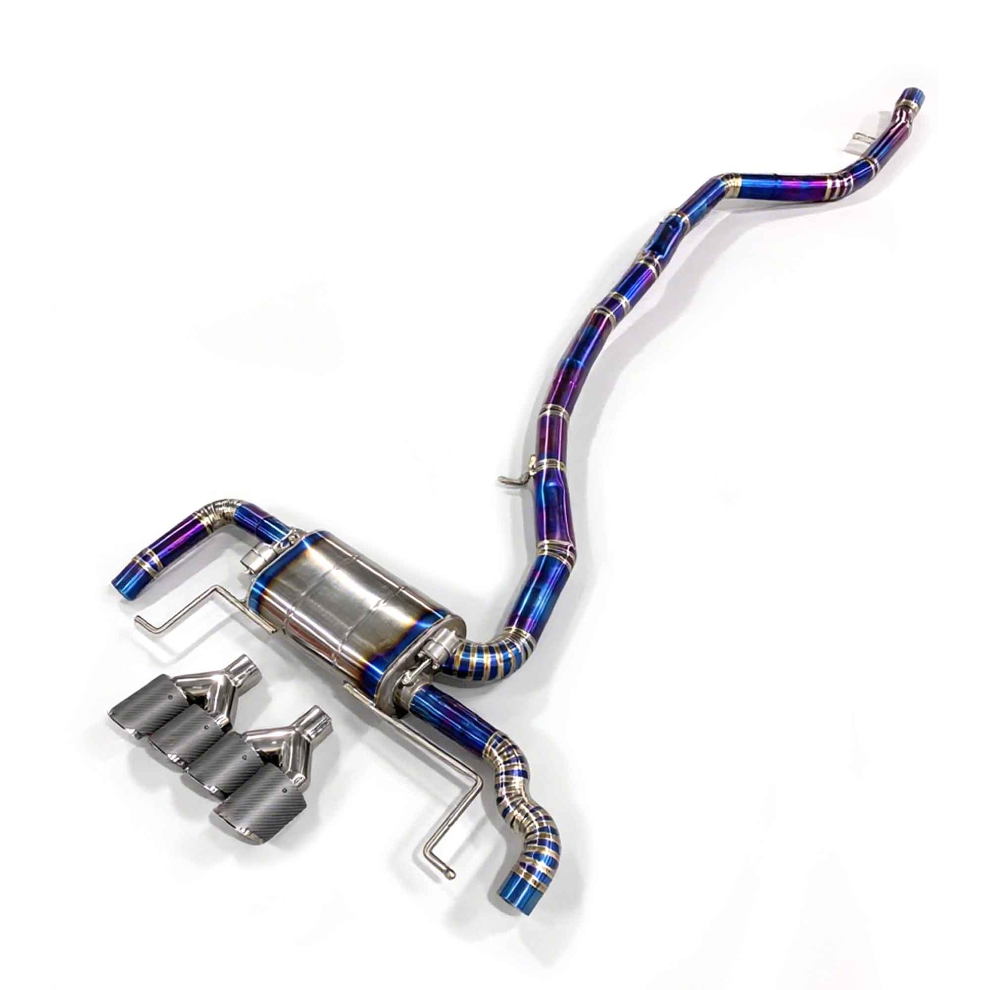 web4 High Flow Exhaust System for BMW X3 F25 2.0T 2010-2017 catback Titanium Racing Grade pipe with Valve Direct Fit - Image 1