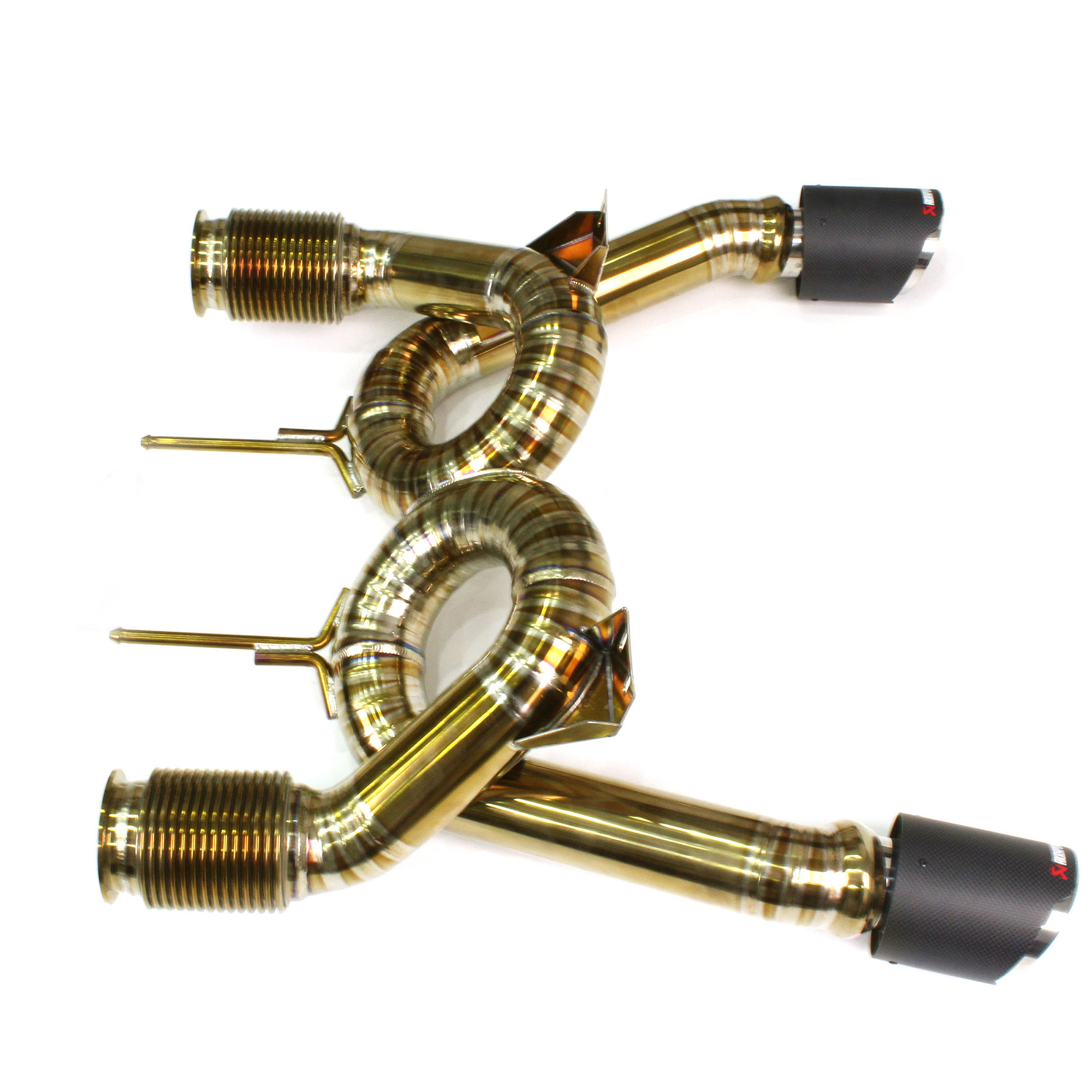 2000X2000_0011_5 McLaren 720S Catback Titanium Straight pipe Racing Grade Exhaust System No valve - Image 1