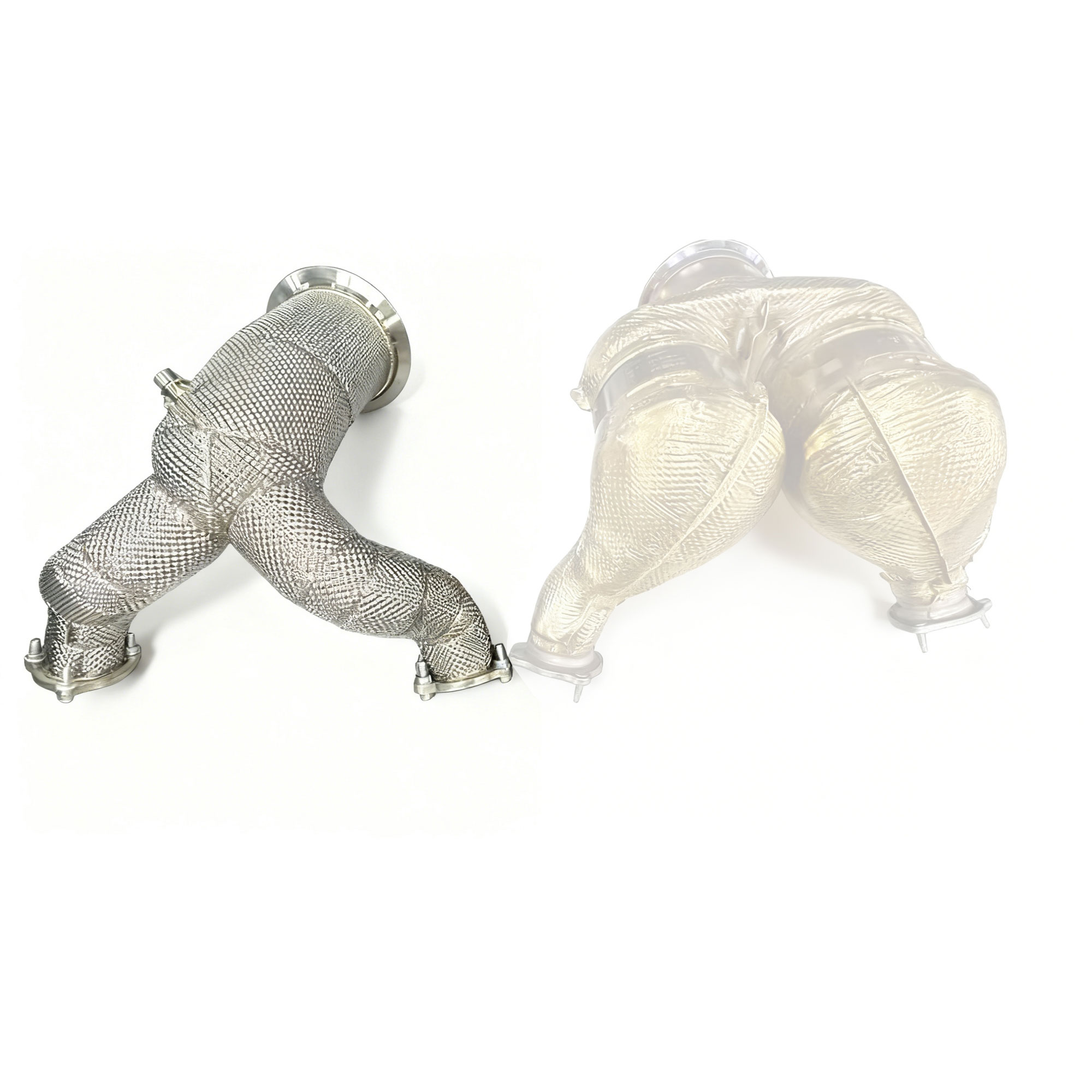 web1 Audi Q7 Q8 3.0T downpipe sus304 Exhaust system High Flow Racing Grade pipe - Image 1